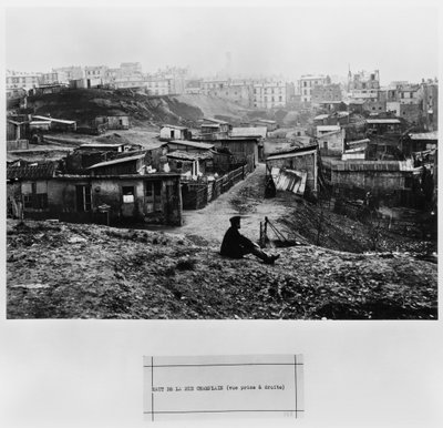 Cima di rue Champlain (vista presa a destra) Parigi, 1858-78 da Charles Marville